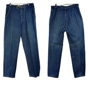 VINTAGE~100% Cotton High Rise Mom Jeans Relaxed 14